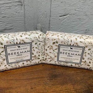Beekman 1802 Honeysuckle & Moss Goat Milk Soap Pair
